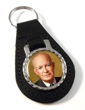 President Dwight Eisenhower Leather Key Fob