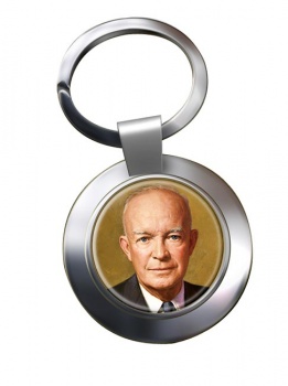 President Dwight Eisenhower Chrome Key Ring