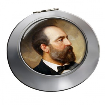 President James Garfield Chrome Mirror