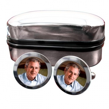 President George W. Bush Round Cufflinks