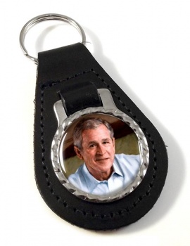 President George W. Bush Leather Key Fob
