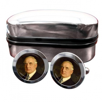 President Warren Harding Round Cufflinks