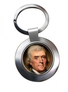 President Thomas Jefferson Chrome Key Ring