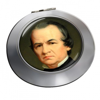 President Andrew Johnson Chrome Mirror