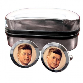 President John F. Kennedy Round Cufflinks
