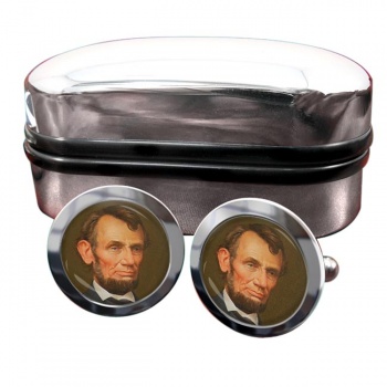 President Abraham Lincoln Round Cufflinks