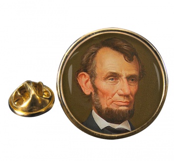 President Abraham Lincoln Round Pin Badge