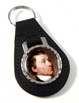 President James Monroe Leather Key Fob