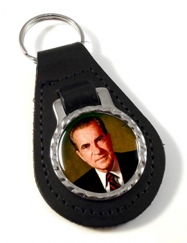 President Richard Nixon Leather Key Fob