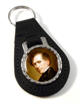 President Franklin Pierce Leather Key Fob