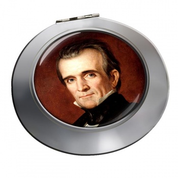 President James Polk Chrome Mirror