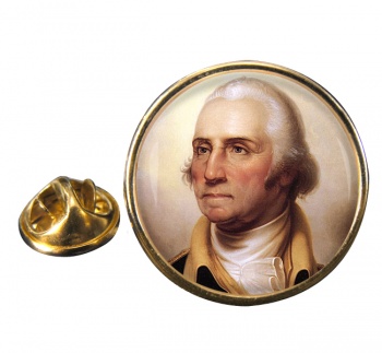 George Washington Round Pin Badge