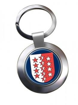 Valais Wallis (Switzerland) Metal Key Ring