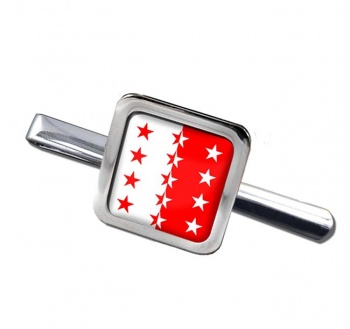 Valais Wallis (Switzerland) Square Tie Clip