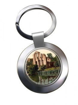 Valle Crucis Abbey Llantysilio Chrome Key Ring