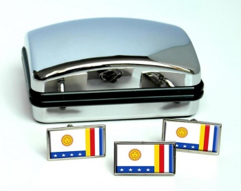 Vargas (Venezuela) Flag Cufflink and Tie Pin Set