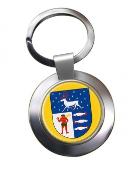 Vasterbotten (Sweden) Metal Key Ring