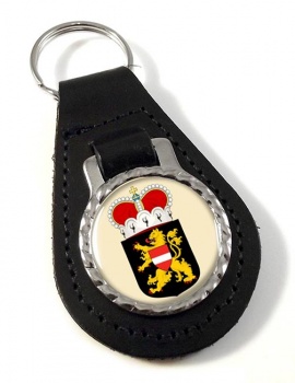 Vlaams-Brabant (Belgium) Leather Key Fob