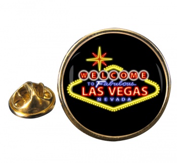 Las Vegas Round Pin Badge