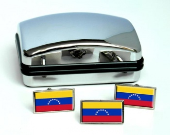 Venezuela Flag Cufflink and Tie Pin Set