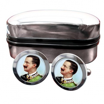 Victor Emmanuel III Round Cufflinks