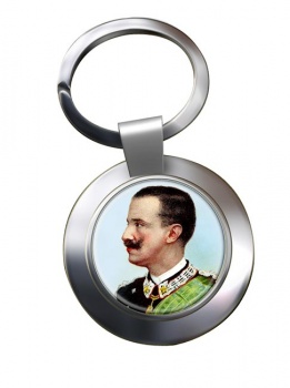 Victor Emmanuel III Chrome Key Ring