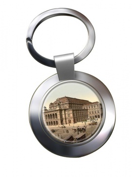 Vienna Opera House Chrome Key Ring