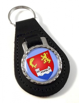 Villeurbanne (France) Leather Key Fob