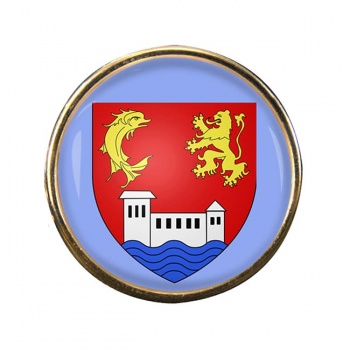 Villeurbanne (France) Round Pin Badge