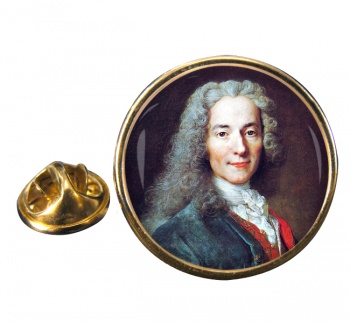 Voltaire Round Pin Badge