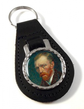 Vincent Van Gogh Leather Key Fob