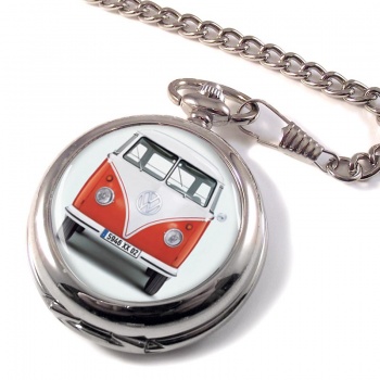 VW Camper Front View Pocket Watch