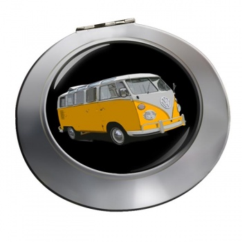 VW Camper Orange Chrome Mirror