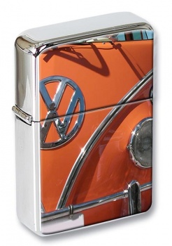 VW Camper Orange Solid Flip Top Lighter