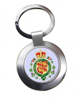 Welsh Coat of arms Metal Key Ring