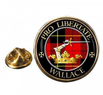 Wallace Scottish Clan Round Pin Badge
