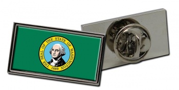 Washington Flag Pin Badge