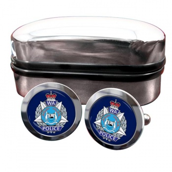 Western Australia Police Round Cufflinks