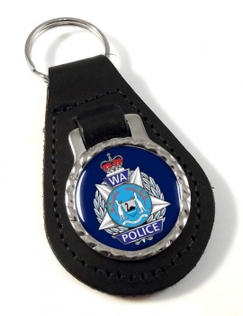 Western Australia Police Leather Key Fob