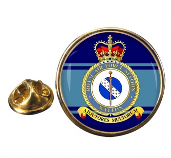 RAF Station Watton Round Pin Badge