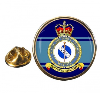 RAF Station Watton Round Pin Badge