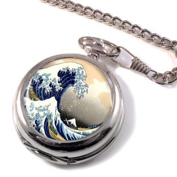 The Great Wave by Hokusai Pocket Watch