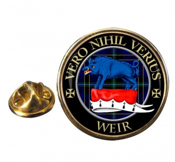 Weir Scottish Clan Round Pin Badge