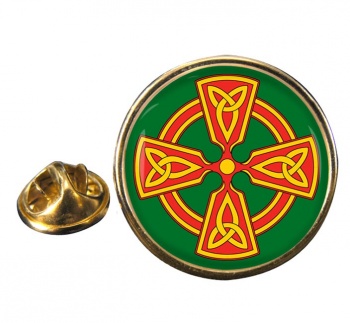 Welsh Celtic Cross Pin Badge