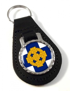 Church in Wales Leather Key Fob