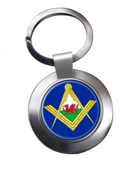 Welsh Masons Chrome Key Ring