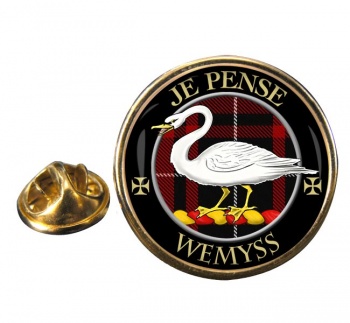 Wemyss Scottish Clan Round Pin Badge