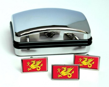 Wessex Flag Cufflink and Tie Pin Set