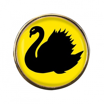 Western Australia Round Pin Badge