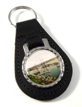 Weymouth Dorset Leather Key Fob